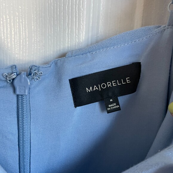 MAJORELLE Salsa Baby Blue ruffle mini Dress - Picture 8 of 13